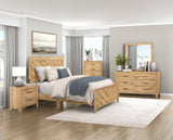 Corbin Natural Crossbuck Queen Bed by Homelegance at Eve Furniture