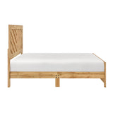 Corbin Natural Crossbuck Queen Bed by Homelegance at Eve Furniture