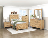 Corbin Natural Crossbuck Twin Bed by Homelegance at Eve Furniture