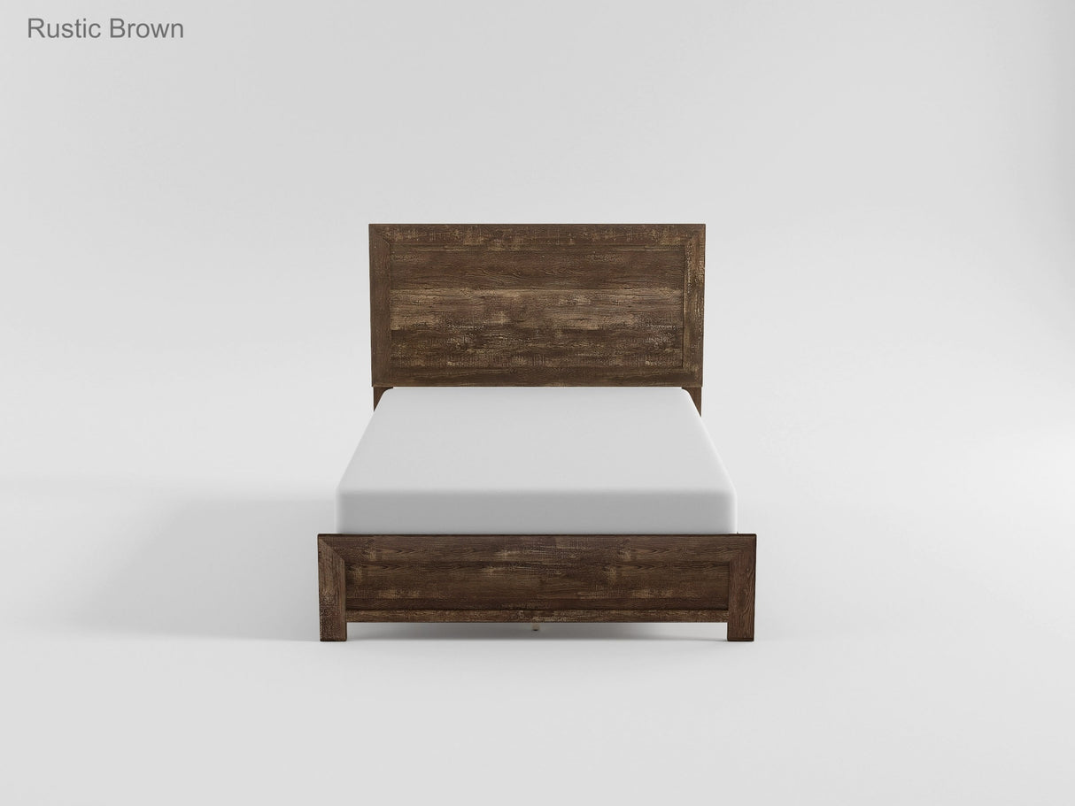 Corbin Natural Crossbuck Twin Bed by Homelegance at Eve Furniture