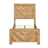 Corbin Natural Crossbuck Twin Bed by Homelegance at Eve Furniture