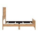 Corbin Natural Crossbuck Twin Bed by Homelegance at Eve Furniture