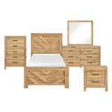 Corbin Natural Crossbuck Youth Bedroom Set by Homelegance at Eve Furniture