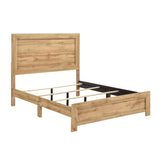 Corbin Natural Queen Panel Bed by Homelegance at Eve Furniture