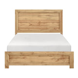 Corbin Natural Queen Panel Bed by Homelegance at Eve Furniture