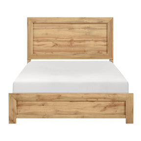 Corbin Natural Queen Panel Bed by Homelegance at Eve Furniture