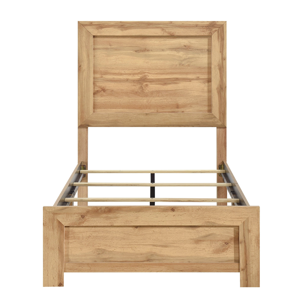 Corbin Natural Twin Panel Bed by Homelegance at Eve Furniture