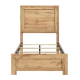 Corbin Natural Twin Panel Bed by Homelegance at Eve Furniture