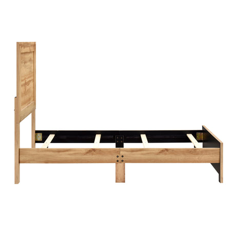 Corbin Natural Twin Panel Bed by Homelegance at Eve Furniture