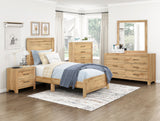 Corbin Natural Twin Panel Bed by Homelegance at Eve Furniture