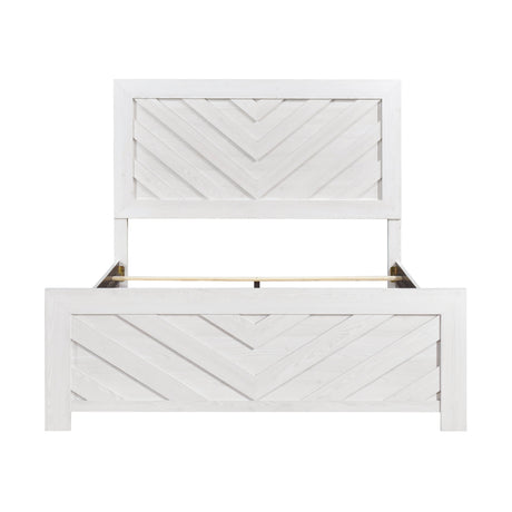 Corbin White Crossbuck California King Bed by Homelegance at Eve Furniture