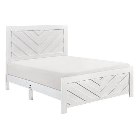 Corbin White Crossbuck California King Bed by Homelegance at Eve Furniture