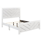 Corbin White Crossbuck California King Bed by Homelegance at Eve Furniture