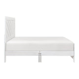 Corbin White Crossbuck California King Bed by Homelegance at Eve Furniture
