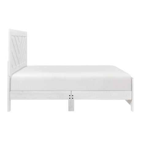 Corbin White Crossbuck Panel Bedroom Set by Homelegance at Eve Furniture