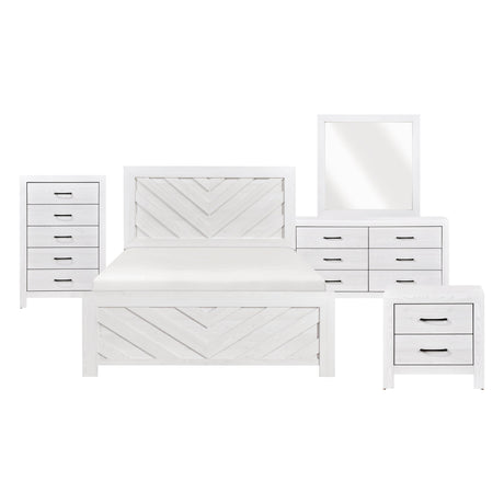 Corbin White Crossbuck Panel Bedroom Set by Homelegance at Eve Furniture