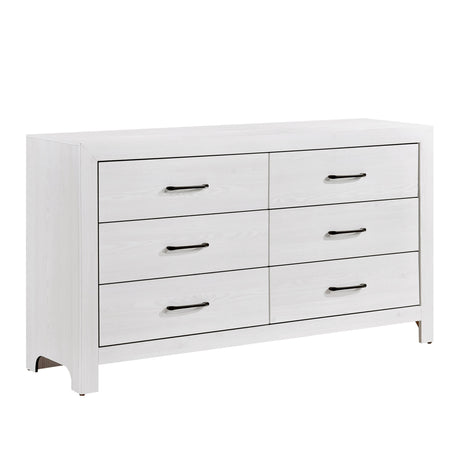 Corbin White Crossbuck Panel Youth Bedroom Set by Homelegance at Eve Furniture