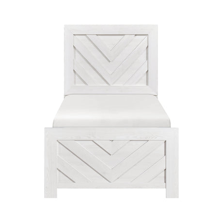 Corbin White Crossbuck Panel Youth Bedroom Set by Homelegance at Eve Furniture