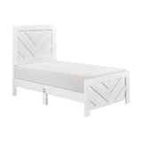 Corbin White Crossbuck Panel Youth Bedroom Set by Homelegance at Eve Furniture
