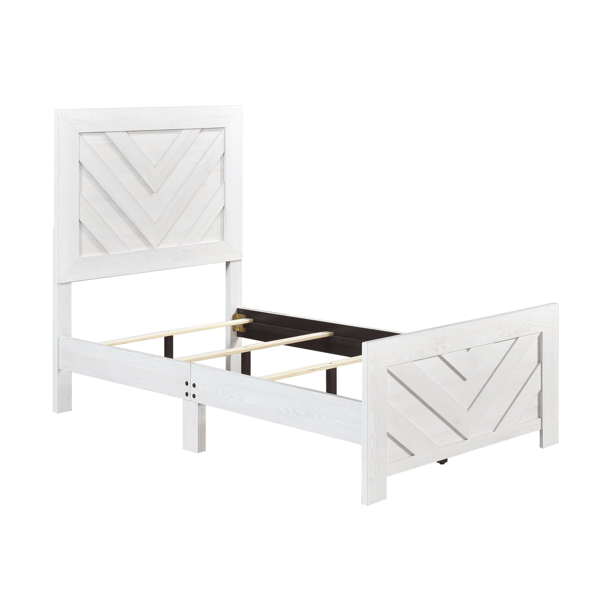 Corbin White Crossbuck Panel Youth Bedroom Set by Homelegance at Eve Furniture