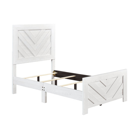 Corbin White Crossbuck Panel Youth Bedroom Set by Homelegance at Eve Furniture