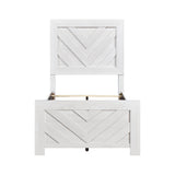 Corbin White Crossbuck Twin Panel Bed by Homelegance at Eve Furniture