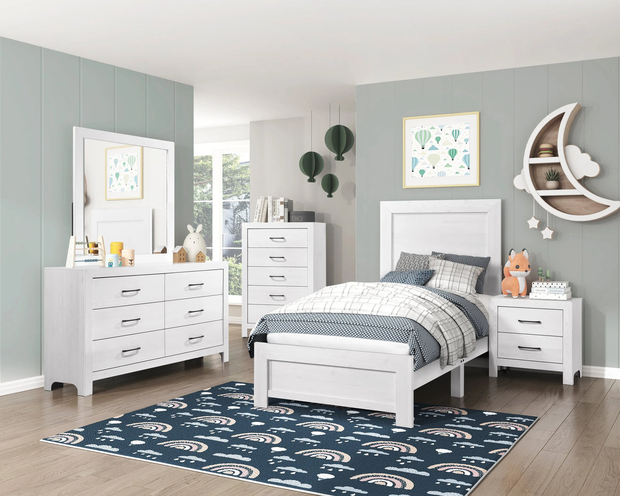 Corbin White Nightstand by Homelegance at Eve Furniture