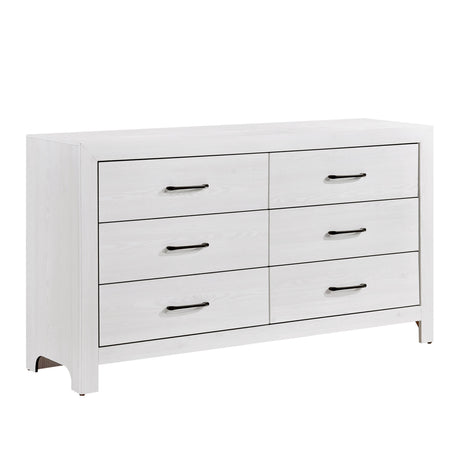 Corbin White Panel Bedroom Set by Homelegance at Eve Furniture
