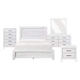 Corbin White Panel Bedroom Set by Homelegance at Eve Furniture