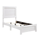 Corbin White Twin Panel Bed by Homelegance at Eve Furniture