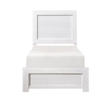 Corbin White Twin Panel Bed by Homelegance at Eve Furniture