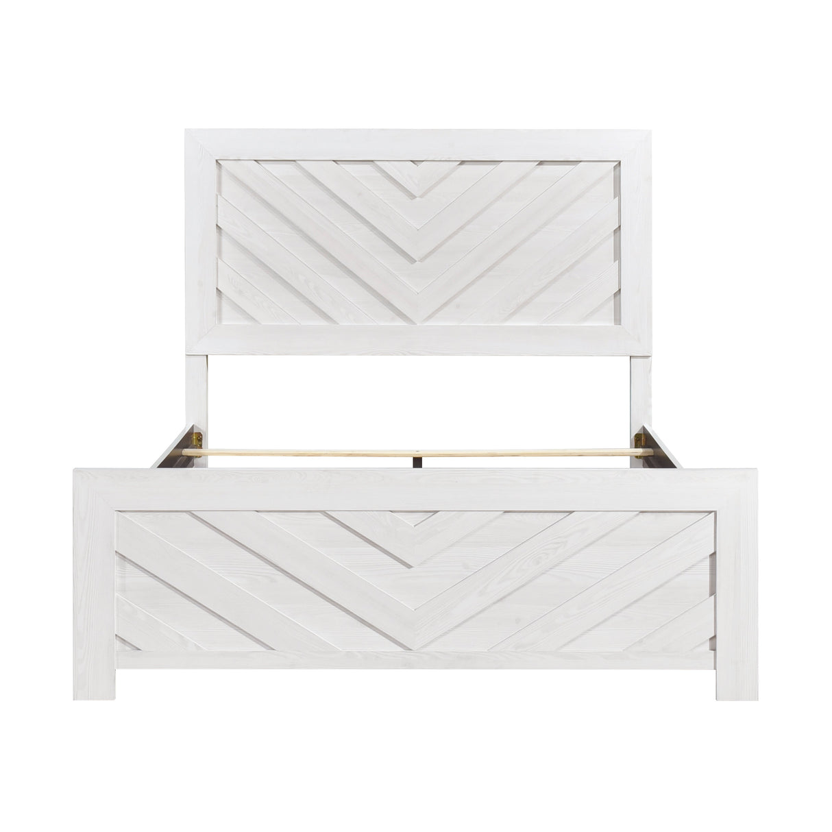 Corbin White Crossbuck Eastern King Panel Bed by Homelegance at Eve Furniture