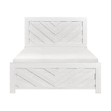 Corbin White Crossbuck Eastern King Panel Bed by Homelegance at Eve Furniture