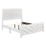 Corbin White Crossbuck Full Panel Bed by Homelegance at Eve Furniture