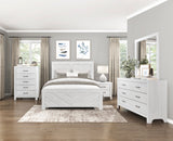 Corbin White Crossbuck Full Panel Bed by Homelegance at Eve Furniture