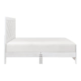 Corbin White Crossbuck Queen Panel Bed by Homelegance at Eve Furniture