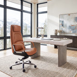 Cordelia Office Chair Brown by Zuomod at Eve Furniture