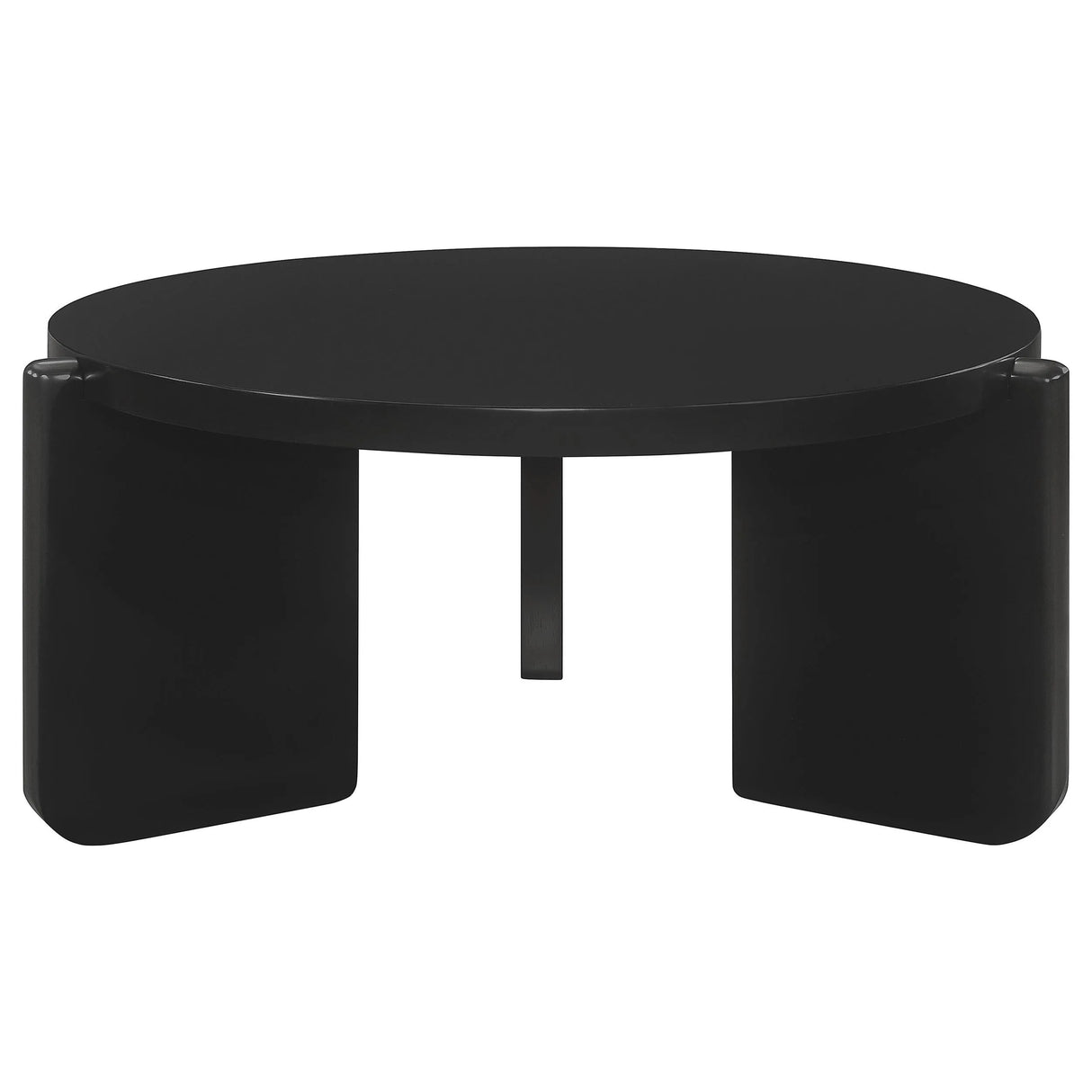 Cordova Black 3-Piece Solid Wood Coffee and End Table Set by Coaster at Eve Furniture