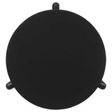 Cordova Black Round Solid Wood End Table by Coaster at Eve Furniture