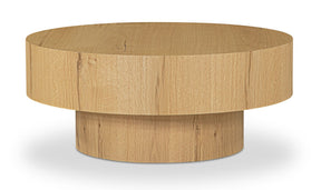 Corey Coffee Table Rustic Oak by Moe's Home at Eve Furniture