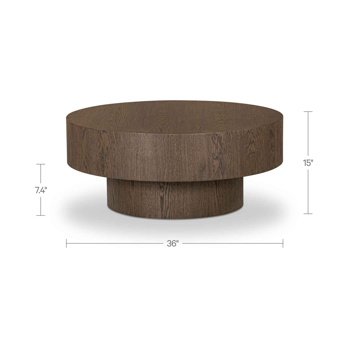 Corey Dark Brown Coffee Table by Moe's Home at Eve Furniture