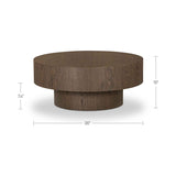 Corey Dark Brown Coffee Table by Moe's Home at Eve Furniture