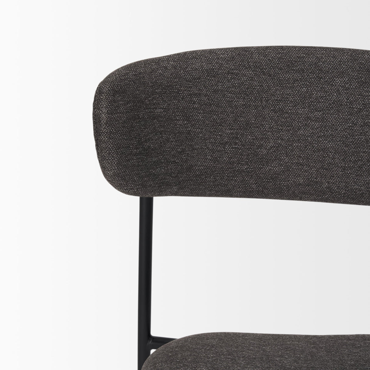 Corey Dining Chair w/ Gray Fabric & Matte Black Metal, Set of 2 by Mercana at Eve Furniture