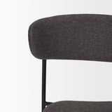 Corey Dining Chair w/ Gray Fabric & Matte Black Metal, Set of 2 by Mercana at Eve Furniture