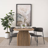 Corey Dining Chair w/ Gray Fabric & Matte Black Metal, Set of 2 by Mercana at Eve Furniture