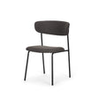 Corey Dining Chair w/ Gray Fabric & Matte Black Metal, Set of 2 by Mercana at Eve Furniture