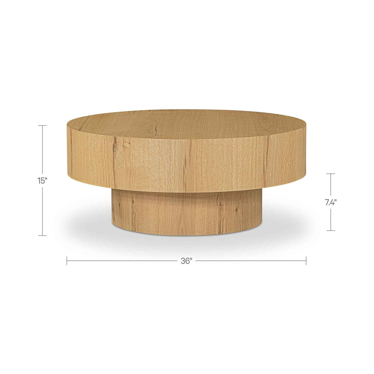 Corey Rustic Oak Coffee Table by Moe's Home at Eve Furniture
