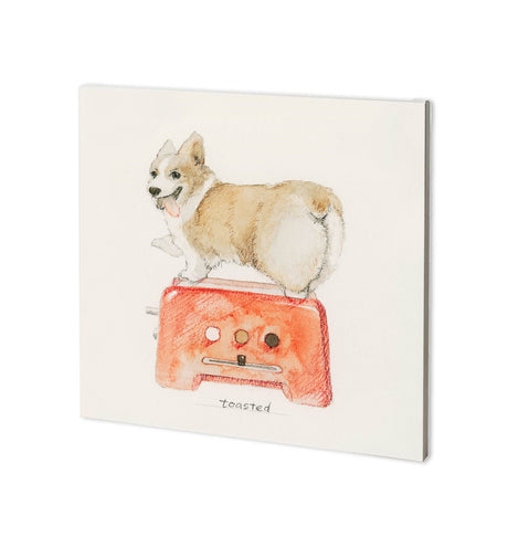 Corgi's Backery II by Mercana Studio a Hand Embellished Textured Canvas by Mercana at Eve Furniture