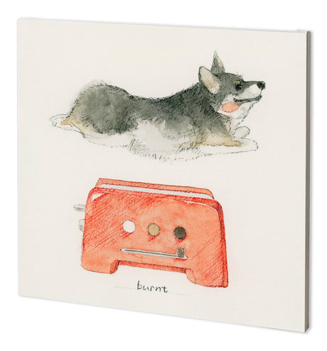 Corgi's Backery III by Mercana Studio a Hand Embellished Textured Canvas by Mercana at Eve Furniture