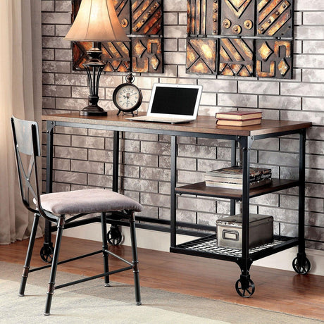 Cori Antique Black Desk by Furniture of America at Eve Furniture